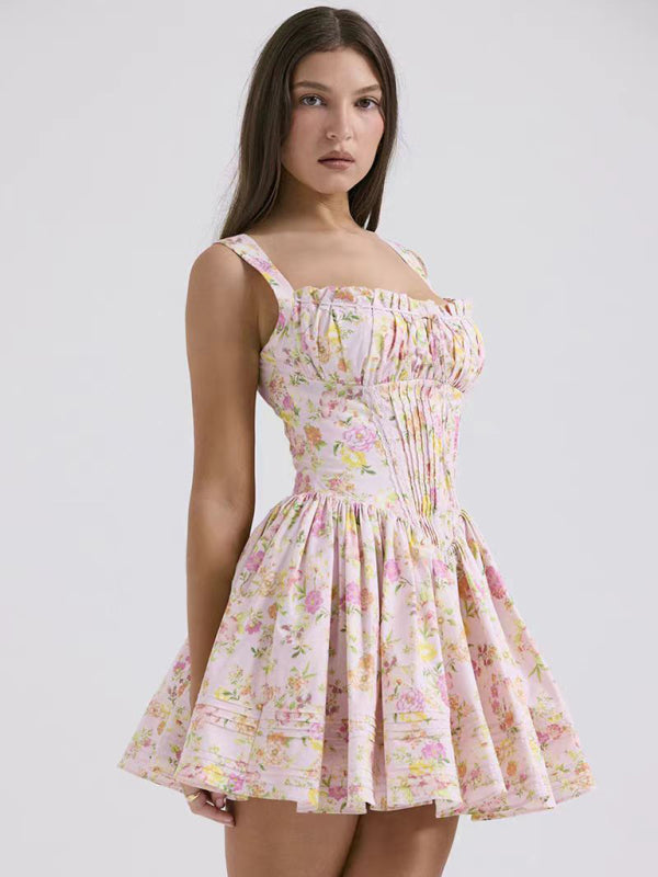 Levoire | Nouvelle robe sexy et élégante avec imprimé floral et bretelles