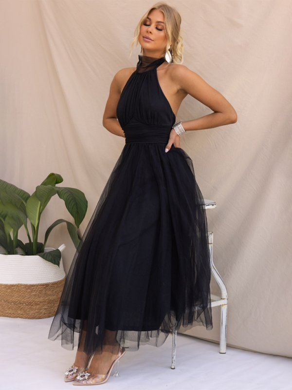 Levoire | Nouveau style col halter en maille robe à col roulé