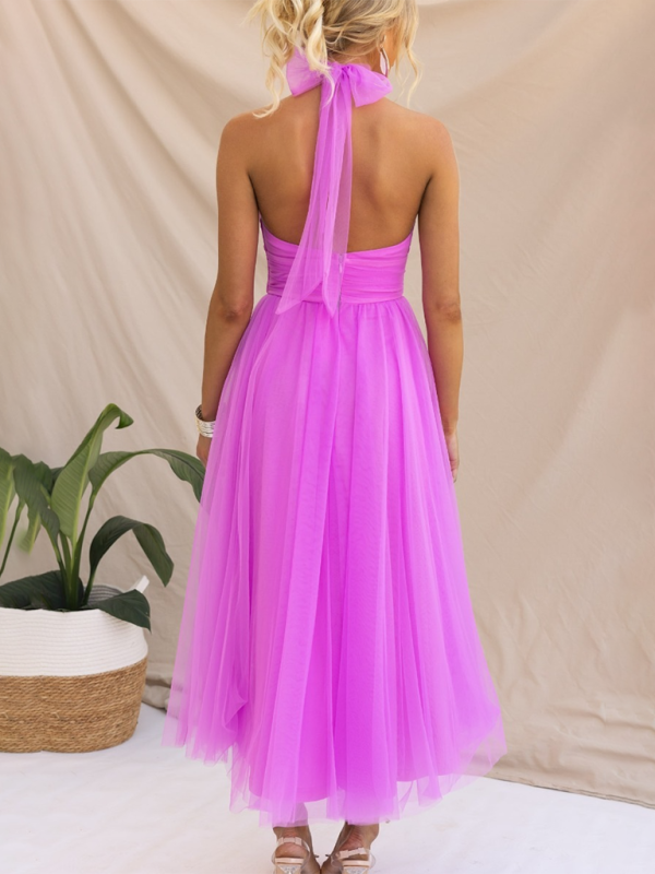 Levoire | Nouveau style col halter en maille robe à col roulé
