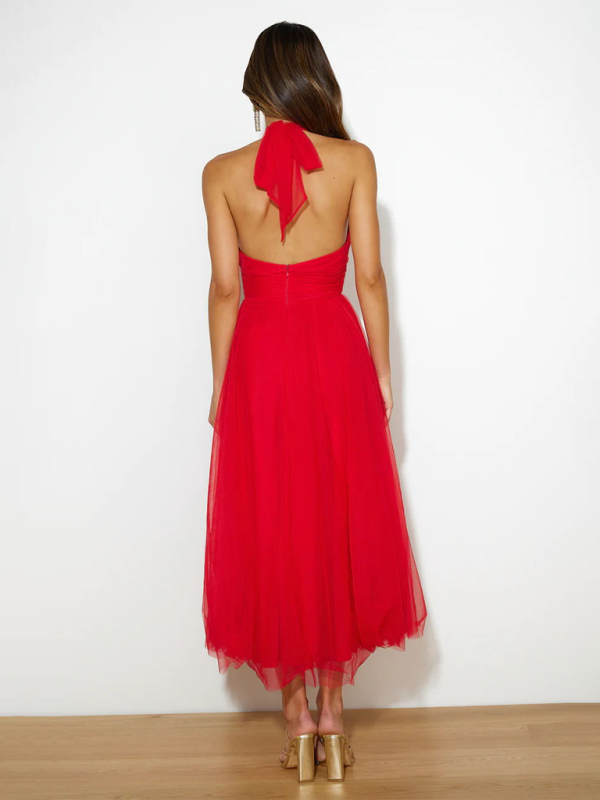 Levoire | Nouveau style col halter en maille robe à col roulé