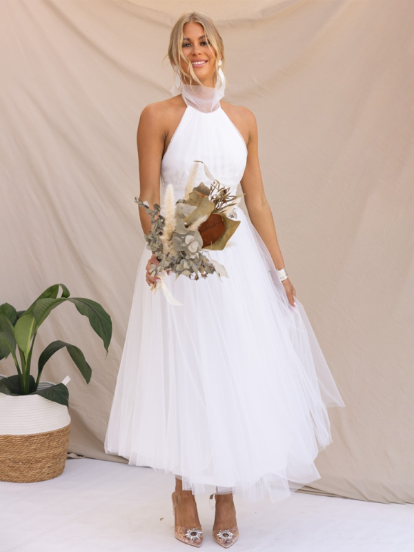 Levoire | Nouveau style col halter en maille robe à col roulé