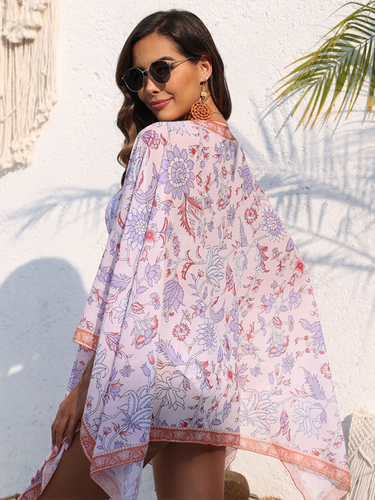Levoire | Nouveau maillot de bain avec design de fleurs de resort col de nage (maillot de bain non inclus)