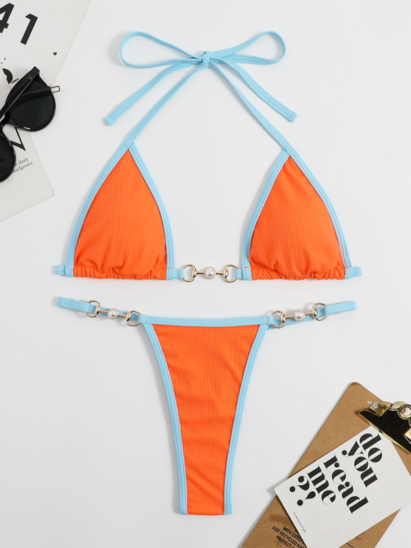 Levoire | Dame maillots de bain sexy unis couleurs bikini