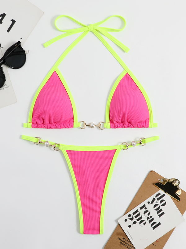 Levoire | Dame maillots de bain sexy unis couleurs bikini