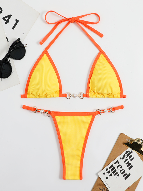 Levoire | Dame maillots de bain sexy unis couleurs bikini