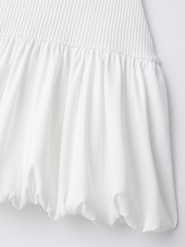 Levoire | Femmes Nouvelle Tenue de Loisirs Sans Manches Forme Bouffante Robe Côtelée