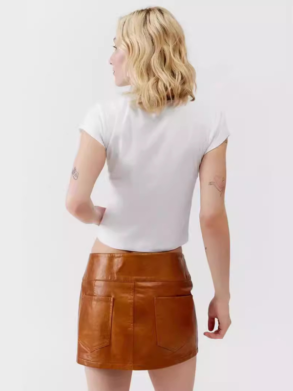 Levoire | Nouveau col rond imprimé court à manches courtes Slim-Fit t-shirt femme sexy ajusté