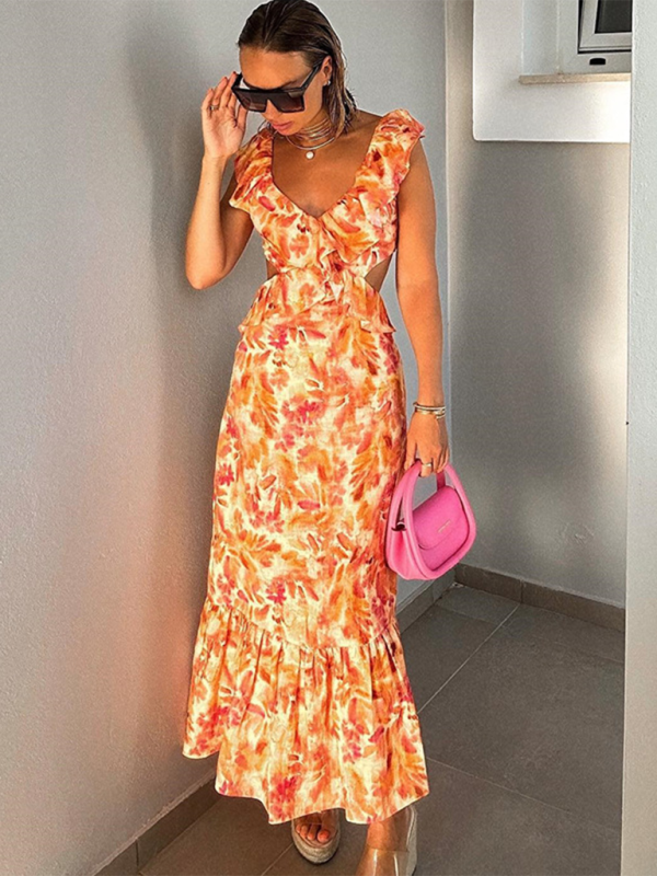 Levoire | Femmes Nouvelle couche de robe sans manches à volants