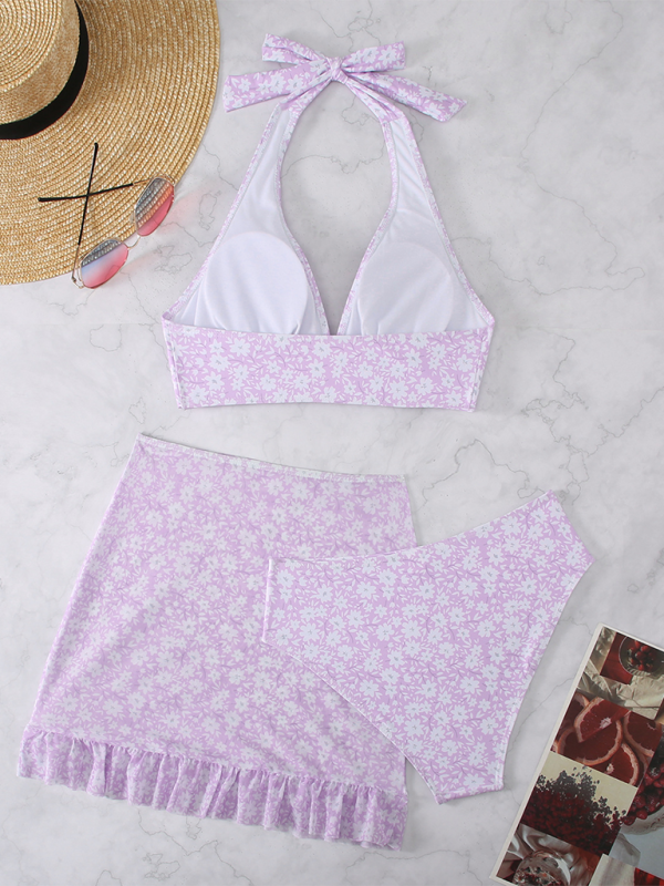 Levoire | Nouveau maillot de bain trois pièces dame petit fleuri bikini