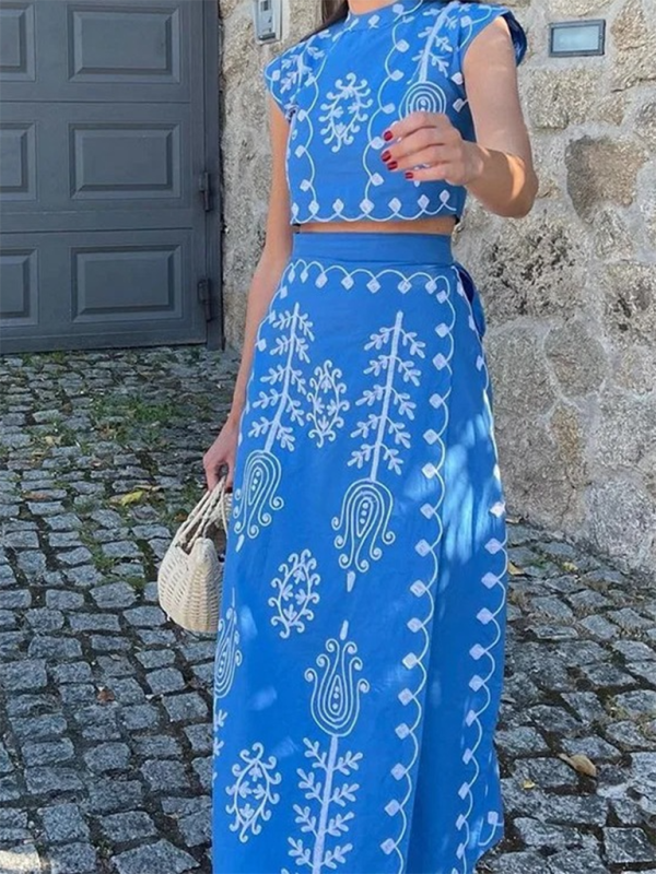 Levoire | Nouvelle tendance mode marquée style de vacances robe deux pièces