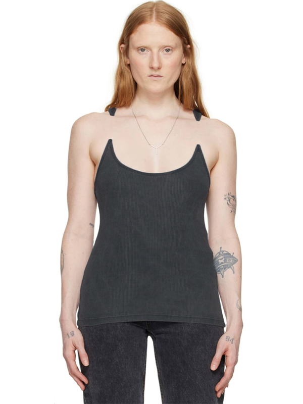 Levoire | Femme-Camisole avec haut côtelé rembourré