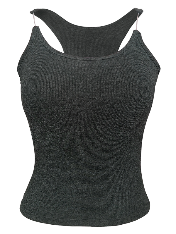 Levoire | Femme-Camisole avec haut côtelé rembourré