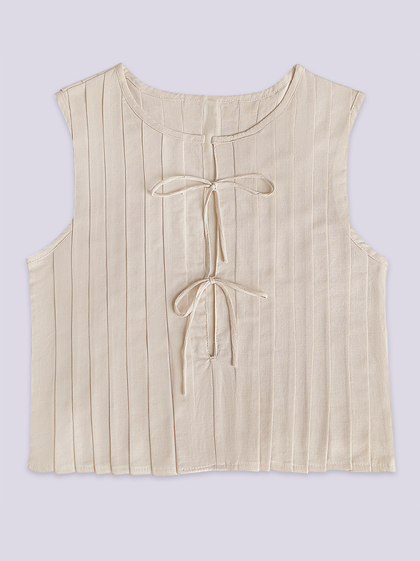 Levoire | Blouse en coton et lin pour femme avec bretelles