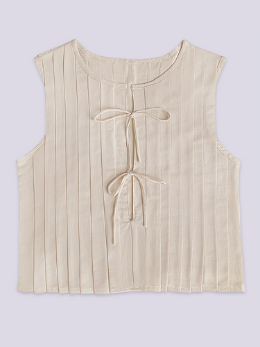 Levoire | Blouse en coton et lin pour femme avec bretelles