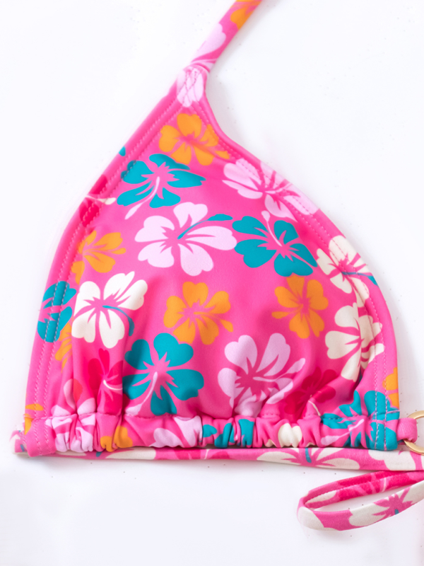 Levoire | Bikini sexy à lacets imprimé en triangle