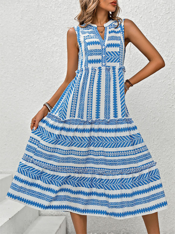 Levoire | Robe d'été sans manches bohème pour femmes