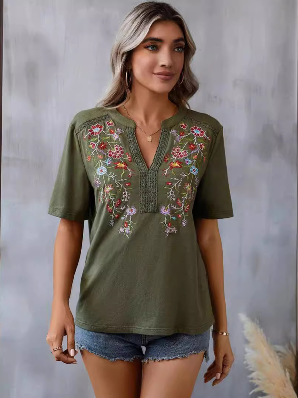 Levoire | Nouvelle mode féminine top en dentelle brodé