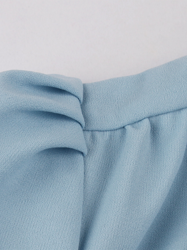 Levoire | Robe en chiffon unie avec ceinture pour femmes