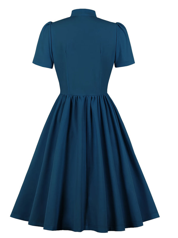 Levoire | Robe en chiffon unie avec ceinture pour femmes