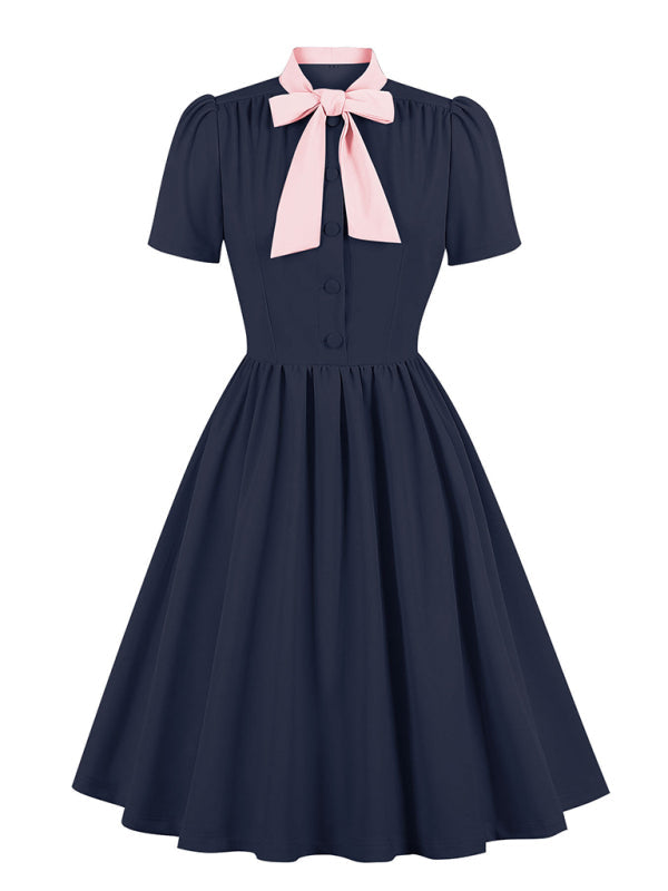 Levoire | Robe en chiffon unie avec ceinture pour femmes Muster1