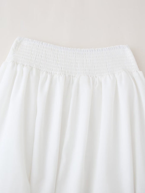 Levoire | Femme nouvelle jupe contrastée brodée