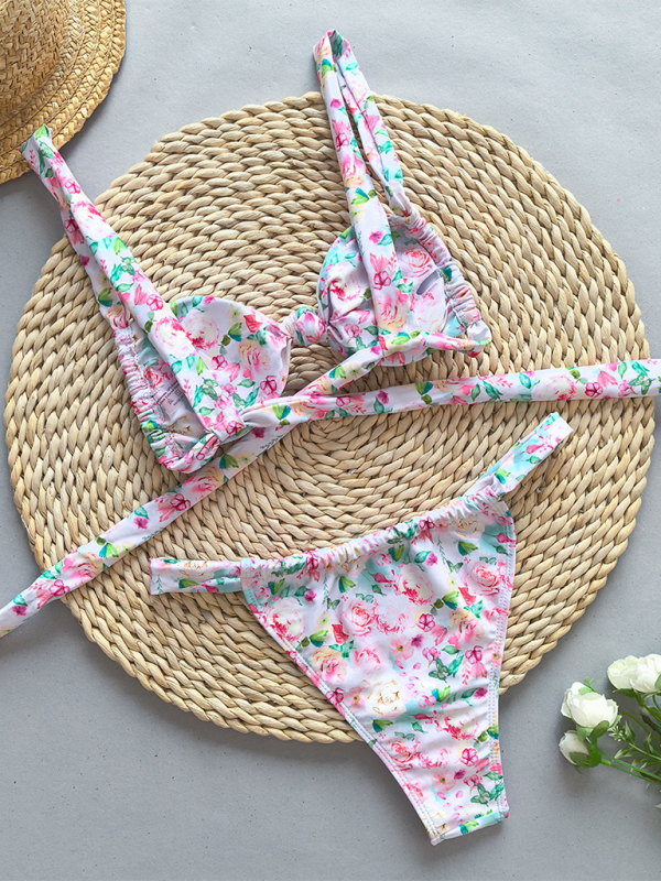 Levoire | Vêtements pour femmes Truge Fleurimprimé uni Bikinis