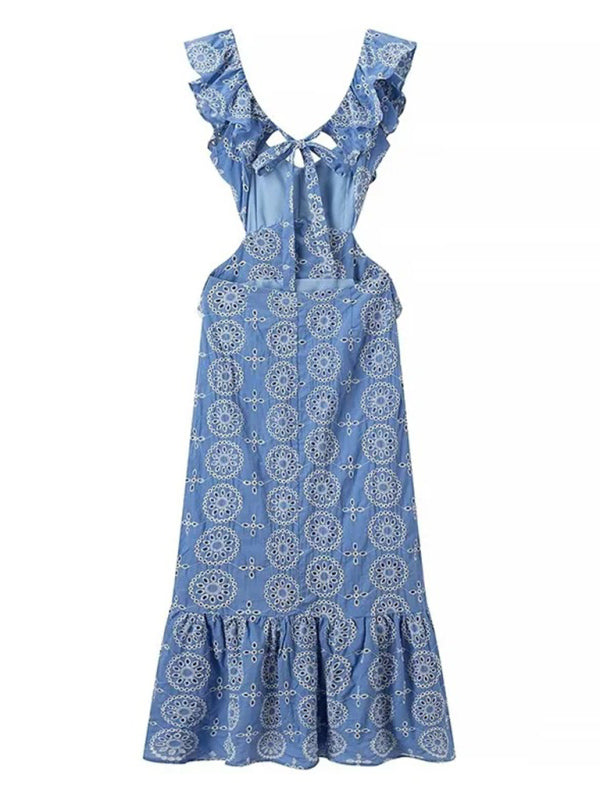 Levoire | Nouvelle mode Vallée Empiècement brodé Robe