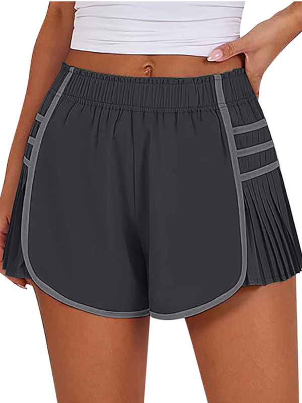 Levoire | Femmes nouveau style sport rapidement séchage shorts plissés