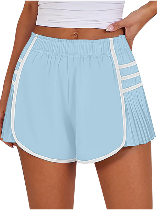 Levoire | Femmes nouveau style sport rapidement séchage shorts plissés