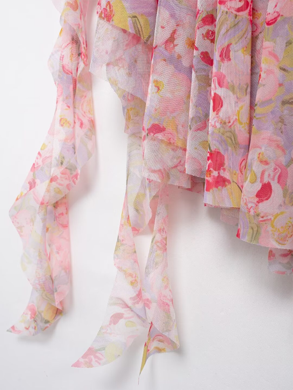 Levoire | Pour femmes Robe de bal en tulle à motif floral bandeau