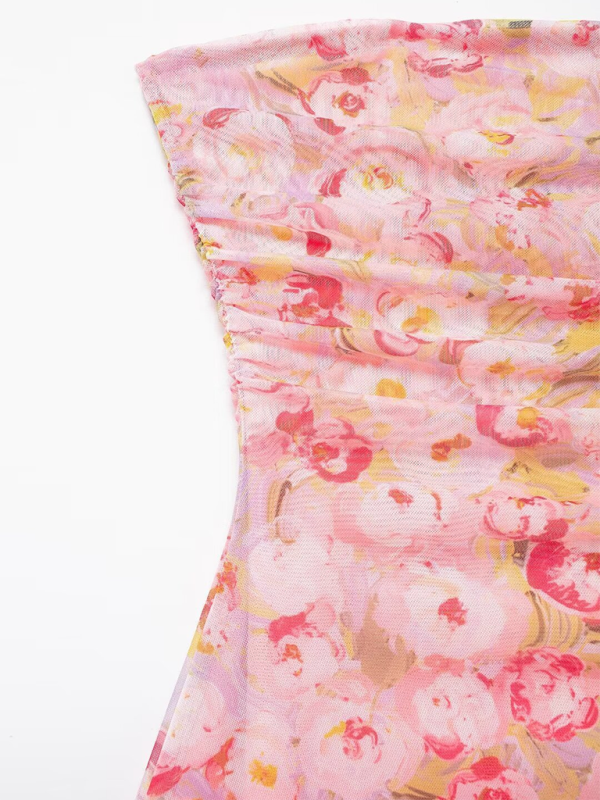 Levoire | Pour femmes Robe de bal en tulle à motif floral bandeau