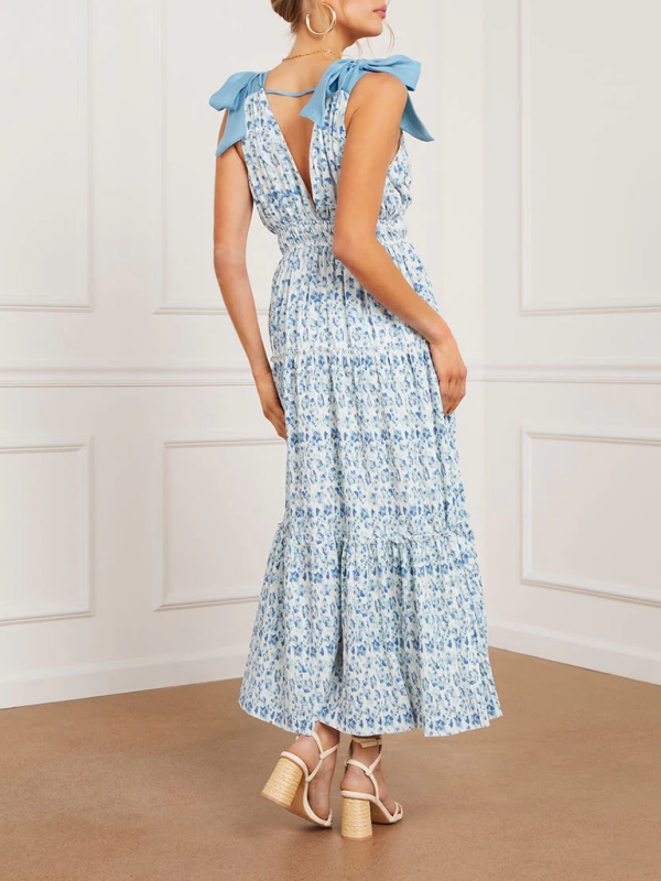Levoire | Robe longue à arc floral