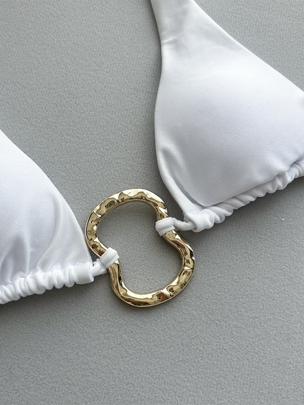 Levoire | Bikini uni couleur décolletée profonde
