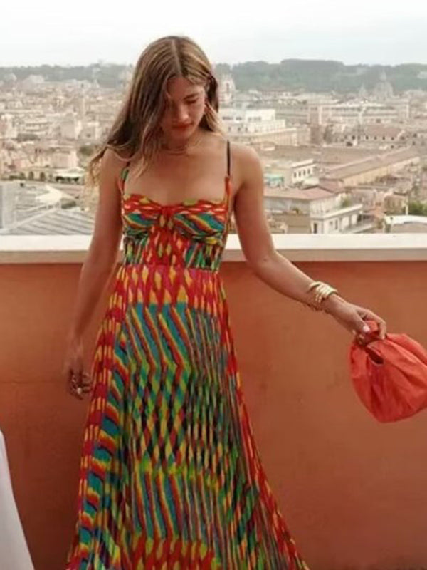 Levoire | Nouvelle style pantalon salopette dos impression robe