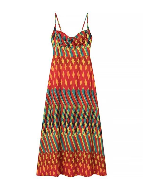Levoire | Nouvelle style pantalon salopette dos impression robe Roue