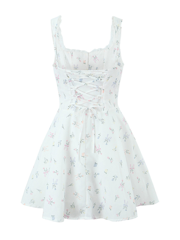 Levoire | Fleur de dentelle Robe à bretelles en V