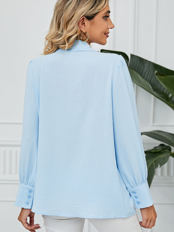 Levoire | Nouvelle chemise en chiffon ample à manches longues avec boutons