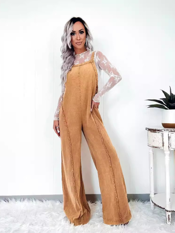 Levoire | Pantalons larges en denim brut vintage lavé
