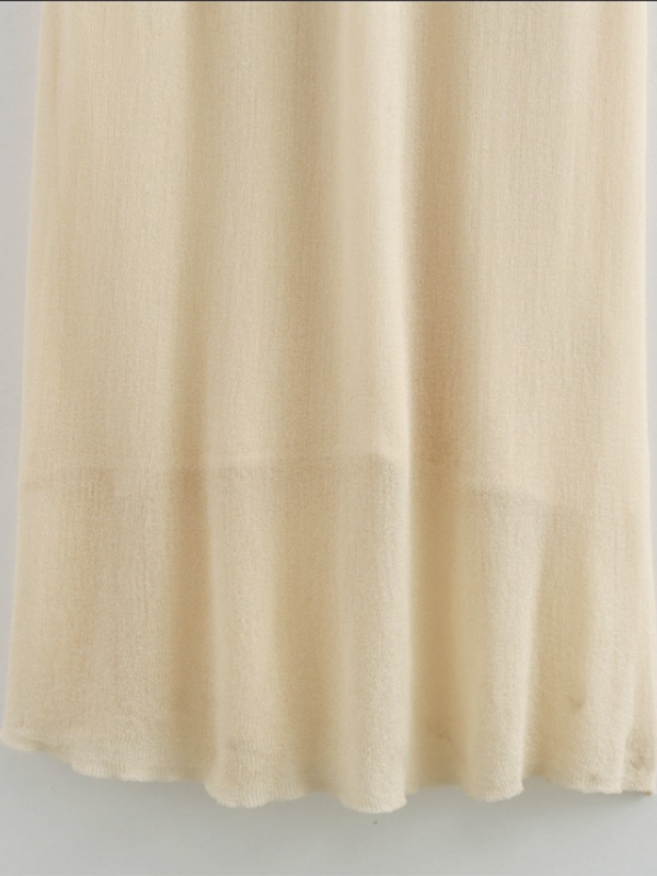 Levoire | Robe tube en tricot à fleurs longue