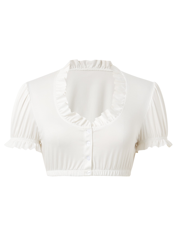 Levoire | Saxon traditionnel costume Bavière Oktoberfest Ding Dong -accessoires avec chemise blanche