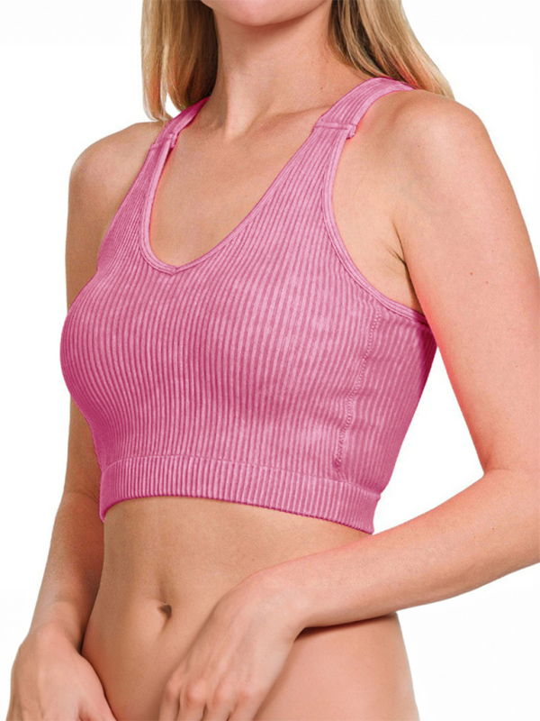 Levoire | Pour femmes t-shirt de training uni Rosa