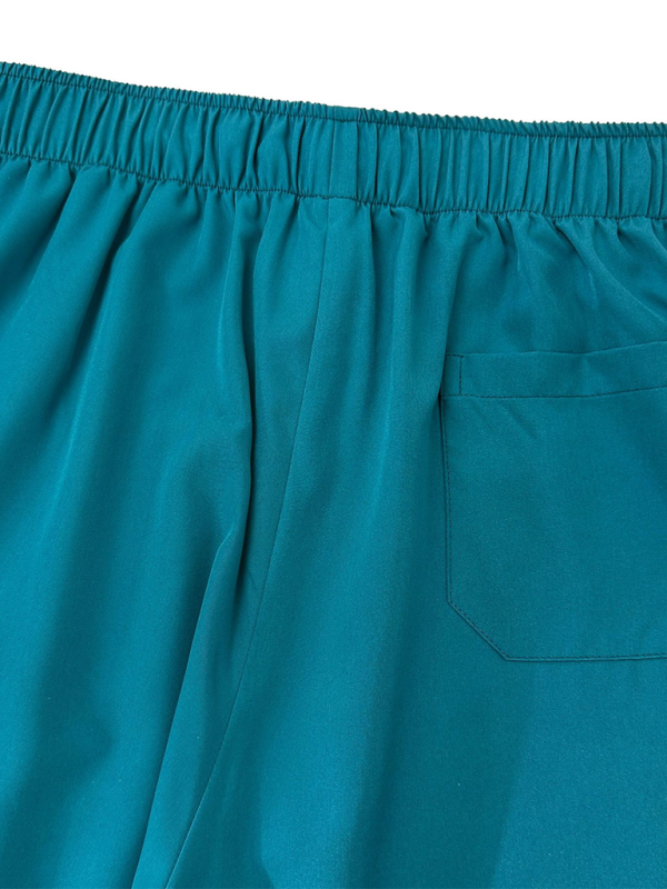 Levoire | Col montant zip médecin infirmière vêtements de travail blouse d'opération blouse de nettoyage blouse de salle d'opération pantalon droit uni