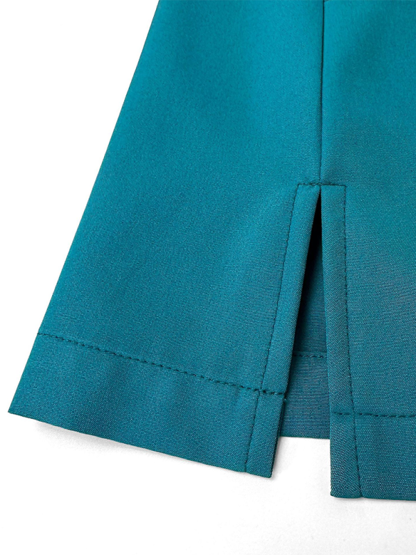 Levoire | Col montant zip médecin infirmière vêtements de travail blouse d'opération blouse de nettoyage blouse de salle d'opération pantalon droit uni