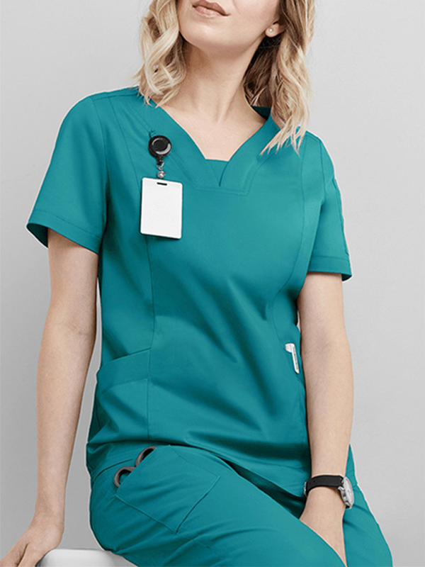 Levoire | Clinique Dentaire Salle D'Opération Vêtement De Travail Infirmière Expertise Vêtements Salon De Beauté Vêtements De Travail Articles De Nettoyage Bleu sûr