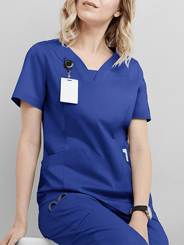Levoire | Clinique Dentaire Salle D'Opération Vêtement De Travail Infirmière Expertise Vêtements Salon De Beauté Vêtements De Travail Articles De Nettoyage Bleu royal