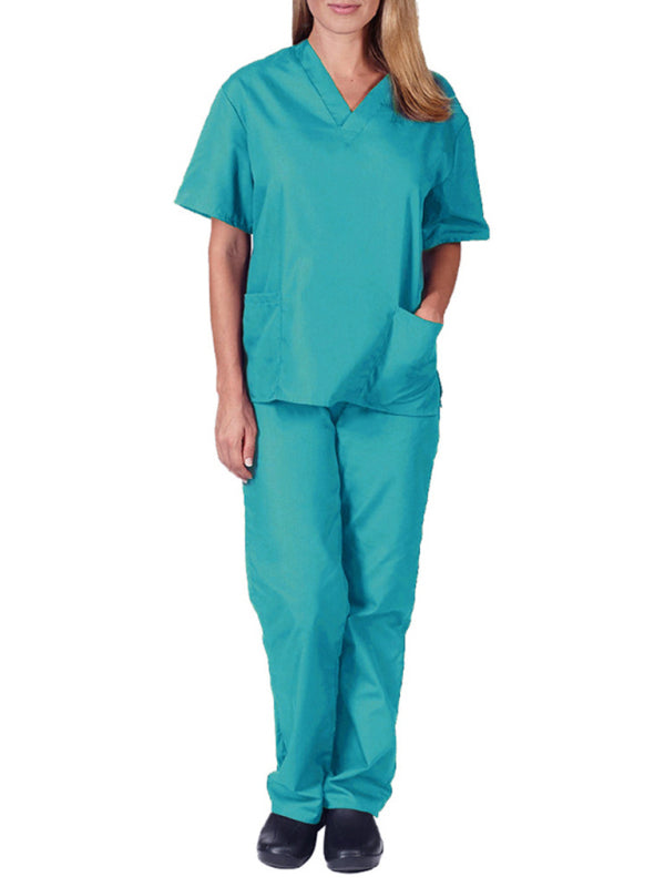 Levoire | Chiffon de bain fine blouse chirurgicale pour infirmières femmes vêtements de travail élastique à séchage rapide combinaison Bleu sûr