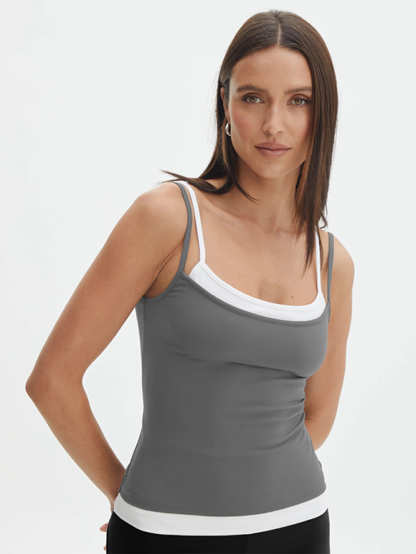 Levoire | Débardeur à bretelles spaghetti Clash Vale à un côté Spice Girls Fast Pull-over