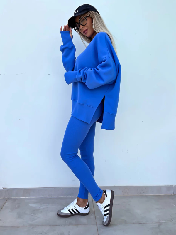 Levoire | Nouveau style décontracté coupe pantalon haut ample ensemble ensemble deux pièces