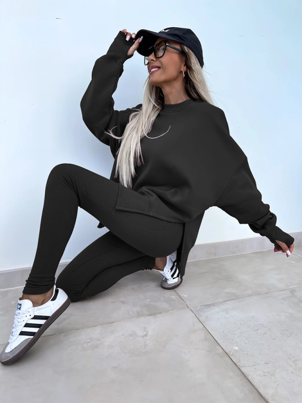 Levoire | Nouveau style décontracté coupe pantalon haut ample ensemble ensemble deux pièces Must