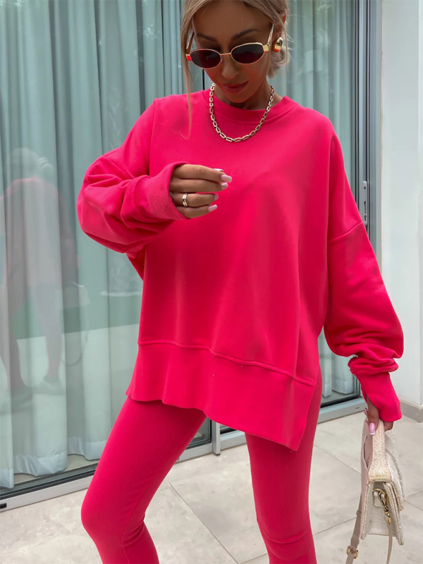 Levoire | Nouveau style décontracté coupe pantalon haut ample ensemble ensemble deux pièces